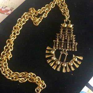 Vintage Bronze Pentti Huge Necklace